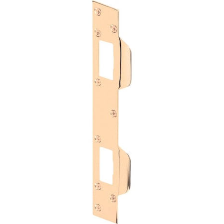 Prime-Line Prime-Line 11 in. H X 1.625 in. L Brass-Plated Steel Door Strike U 9480